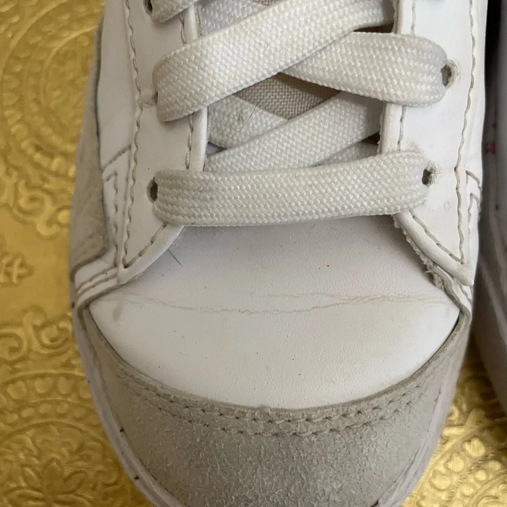 Nike White and Black High-Top Sneakers